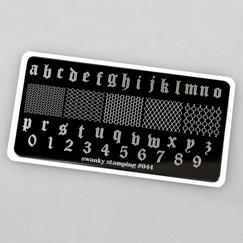 Stamping Platte Schablone Nr. 044 von Swanky