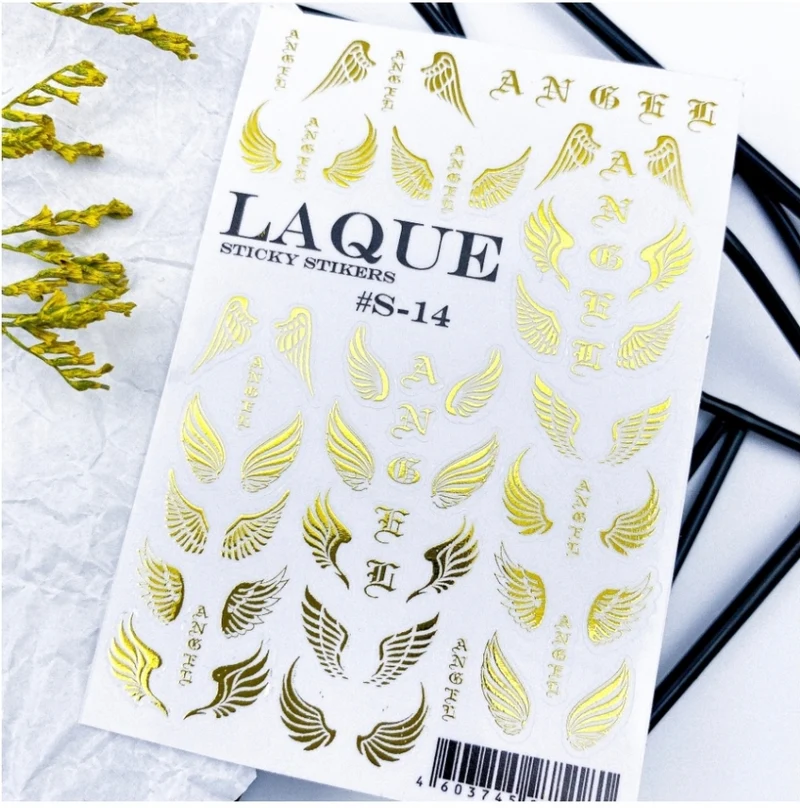 Selbstklebende Sticker S-14 gold