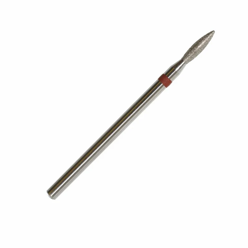 Fräseraufsatz Diamant Bit Flamme fein (rot) in Größen: 1,0 mm bis 2,5 mm von KMIZ