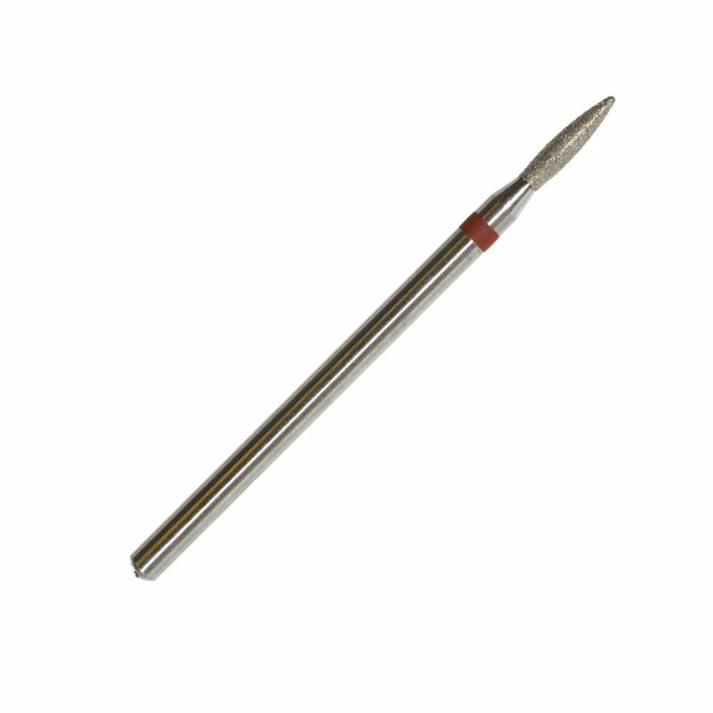 Fräseraufsatz Diamant Bit Flamme fein (rot) in Größen: 1,0 mm bis 2,5 mm von KMIZ