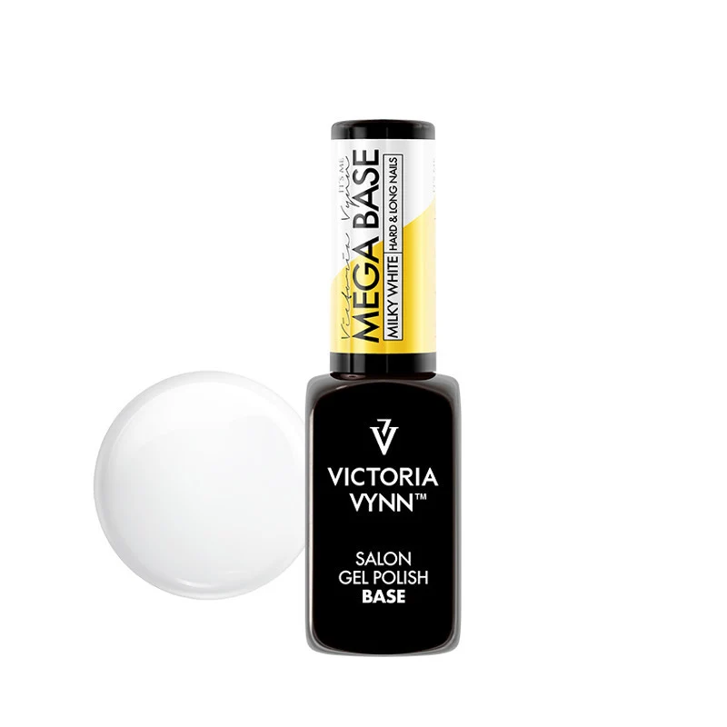 MILKY WHITE Mega Base (Rubber Base coat) 8 ml VICTORIA VYNN