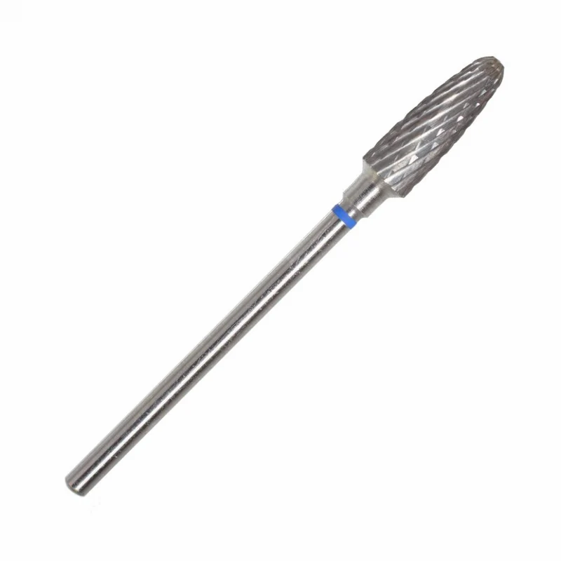 Fräseraufsatz Hartmetall Bit mittel (blau) in Größen: 4,0 mm bis 6,0 mm von KMIZ