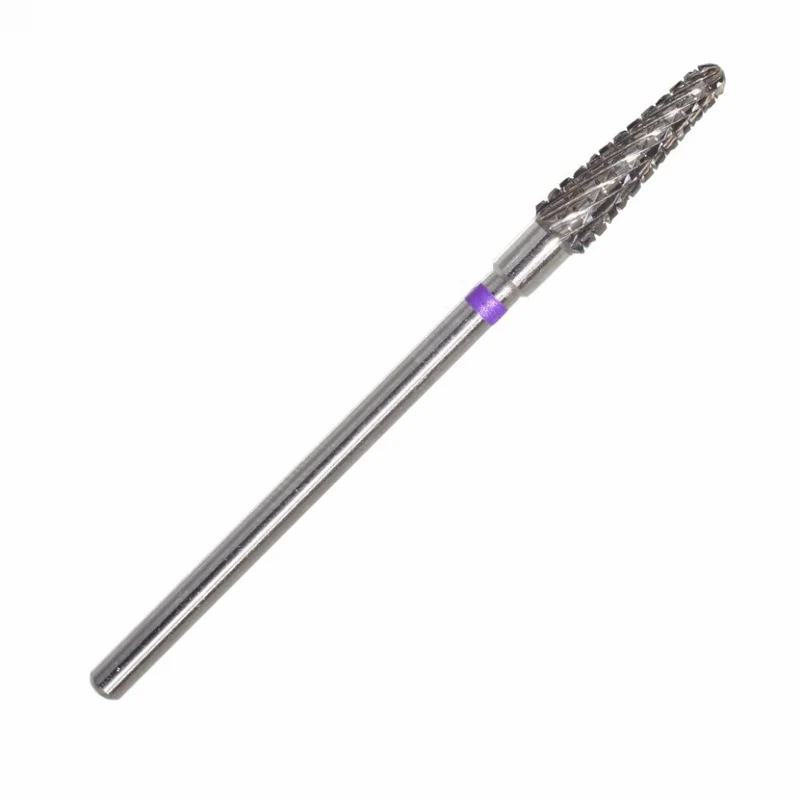 Fräseraufsatz Hartmetall Bit Rundkegel (violett) grob in Größen 4,0mm bis 4,5mm von KMIZ