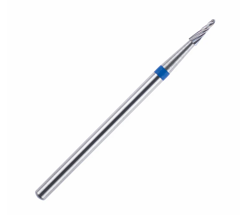 Fräseraufsatz Hartmetall Bit mittel (blau) Kegel in Größe: 1,4 mm - 2,3 mm von KMIZ