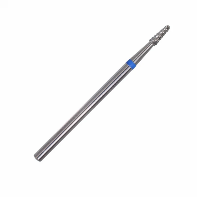 Fräseraufsatz Hartmetall Bit mittel (blau) Kegel in Größe: 1,4 mm - 2,3 mm von KMIZ
