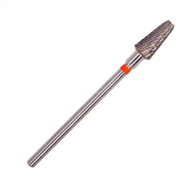 Fräseraufsatz Hartmetall Bit fein (rot) Größen: 4,0 mm - 6,0 mm von KMIZ
