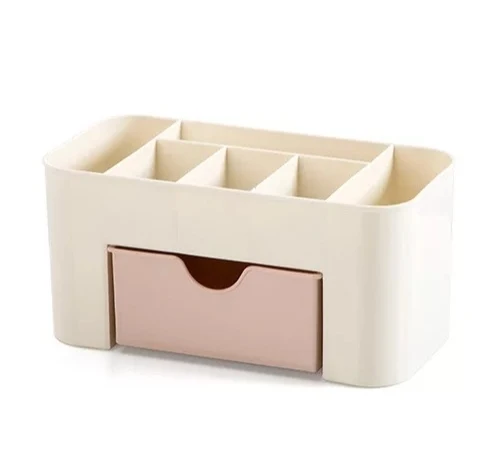 Organizer Box für Nailzubehör beige-rosa
