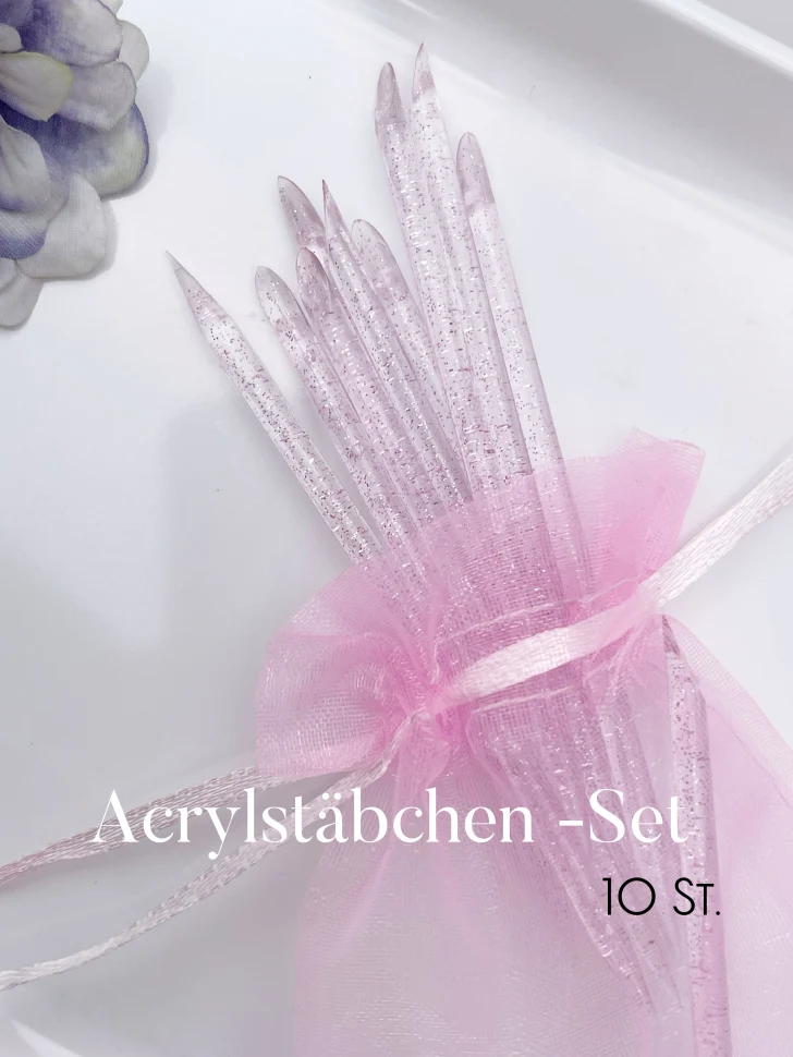 Maniküre Acrystäbchen rosa 10/100 St.
