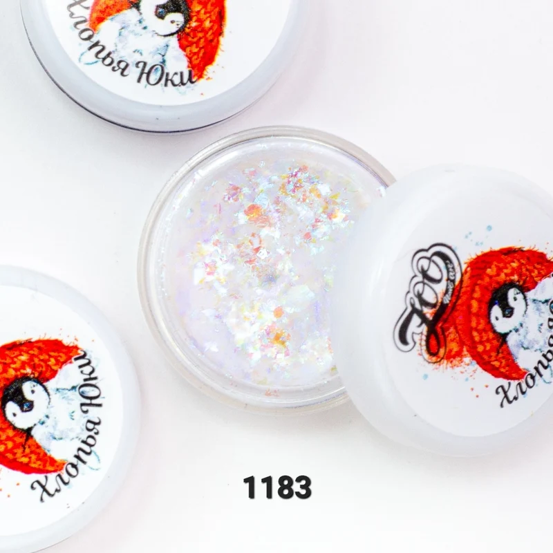 Pigment Flocken mit Regenbogeneffekt von ZOO Nail