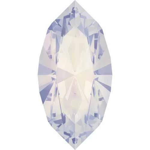 Strasssteine "4228 Xilion Navette White Opal" 6 St. (6mmx3mm) von Swarovski
