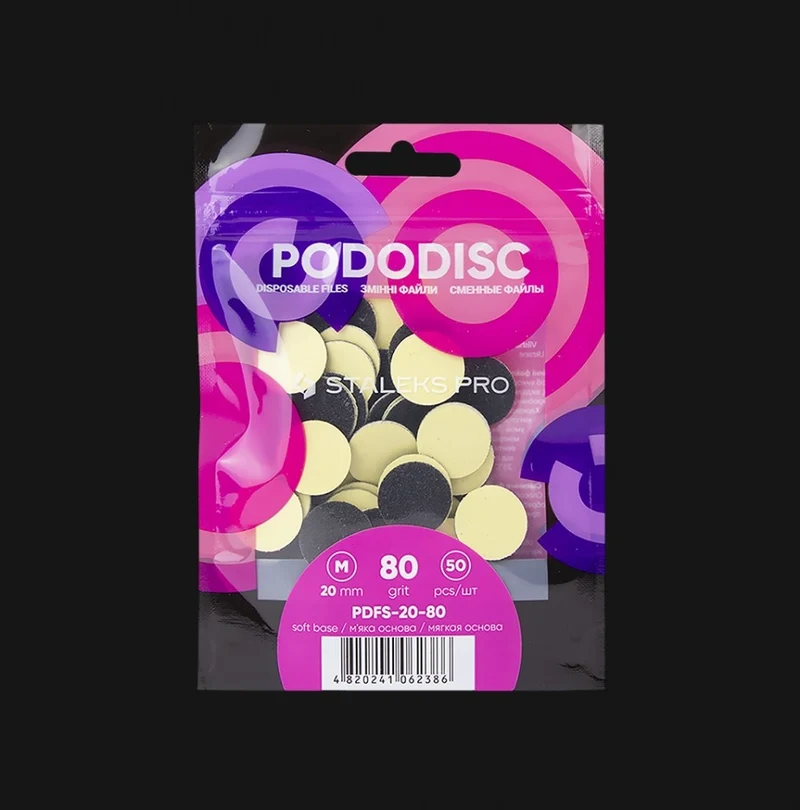 Ersatz Schleifpapier auf Schaumstoffbasis für Podo Disc M PDFS-20 Körnung 80-320 (50 St.) STALEKS PRO