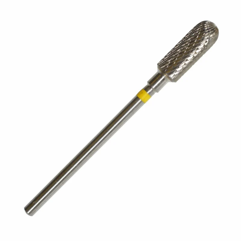 Fräseraufsatz Hartmetall Bit supefein (gelb) in Größen: 5,0 mm bis 6,0 mm (REVERSE 6,0 mm) von KMIZ