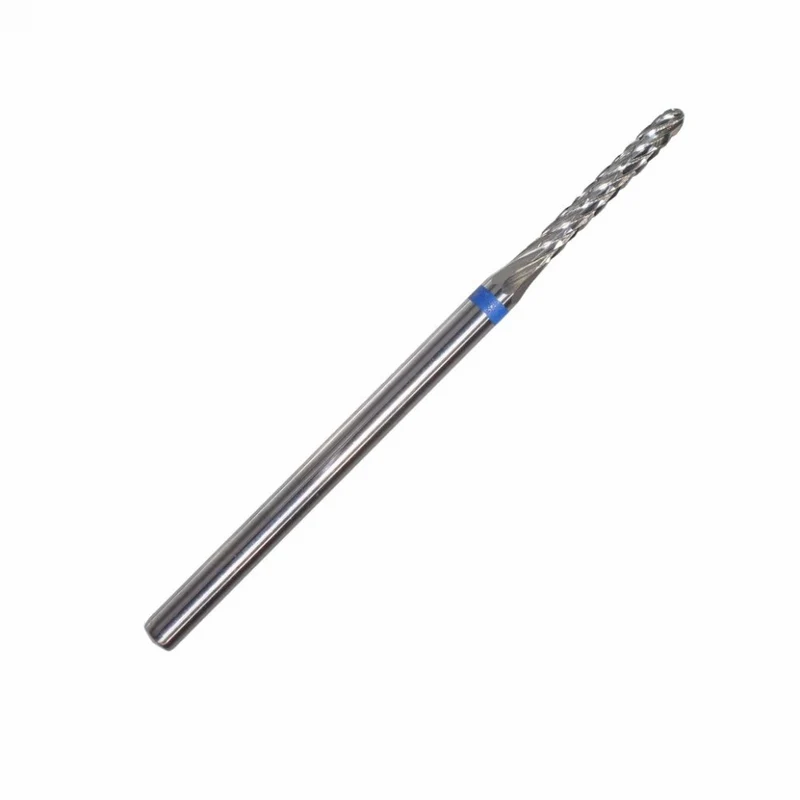 Fräseraufsatz Hartmetall Walzenrund (blau) mittel in Größen: 1,5mm und 2,3mm von KMIZ