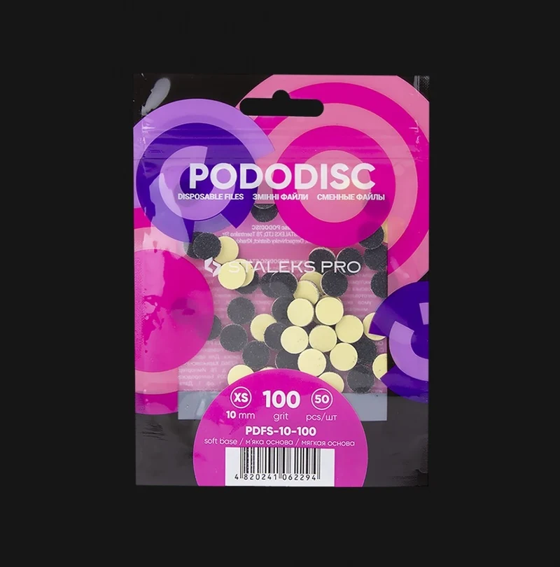 Ersatz Schleifpapier auf Schaumstoffbasis für Podo Disc XS PDFS-10 Körnung 100-320 (50 St.) STALEKS PRO