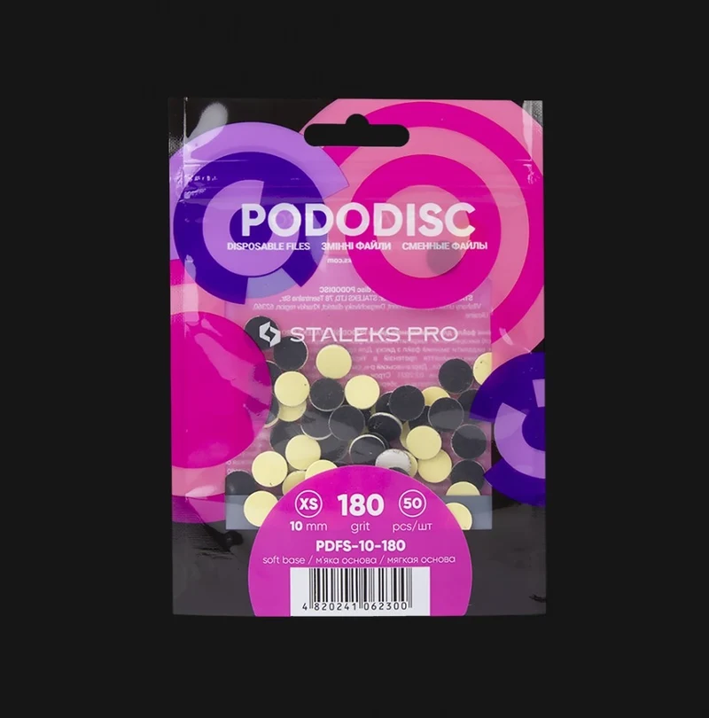Ersatz Schleifpapier auf Schaumstoffbasis für Podo Disc XS PDFS-10 Körnung 100-320 (50 St.) STALEKS PRO
