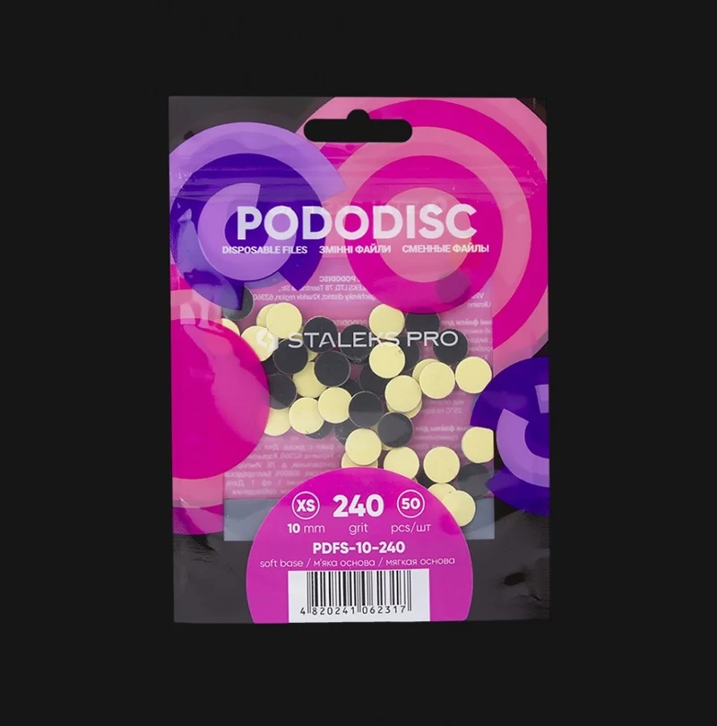 Ersatz Schleifpapier auf Schaumstoffbasis für Podo Disc XS PDFS-10 Körnung 100-320 (50 St.) STALEKS PRO