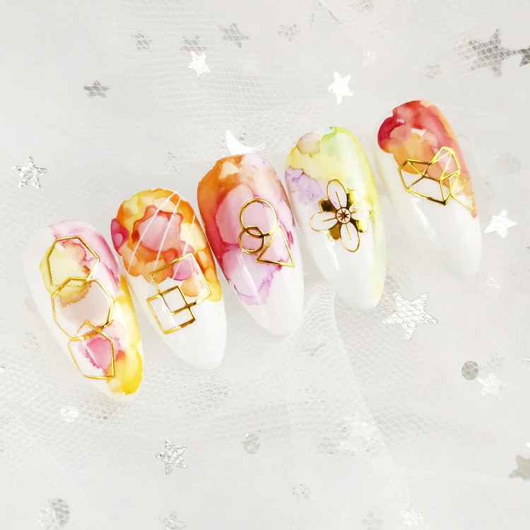 Aufkleber 3d line art 02 gold Nailart