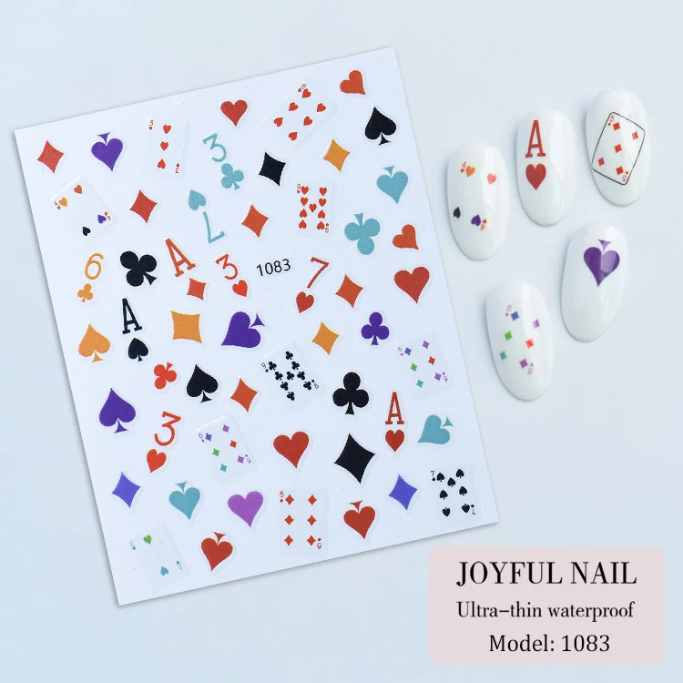 Poker Aufkleber 1083 NailArt