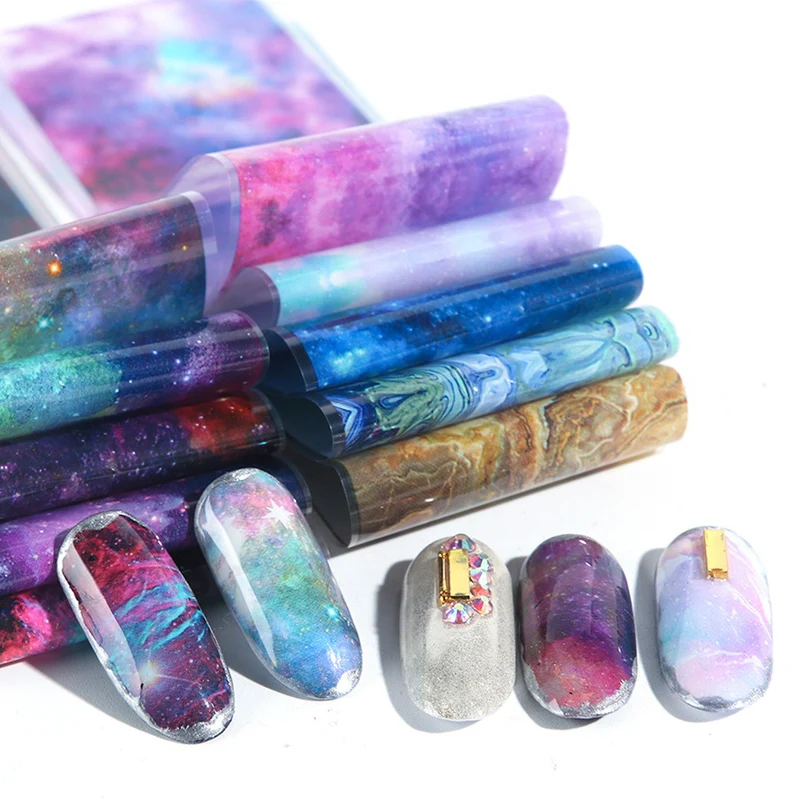 Nailart Folie Starry Sky Print set 10 pcs