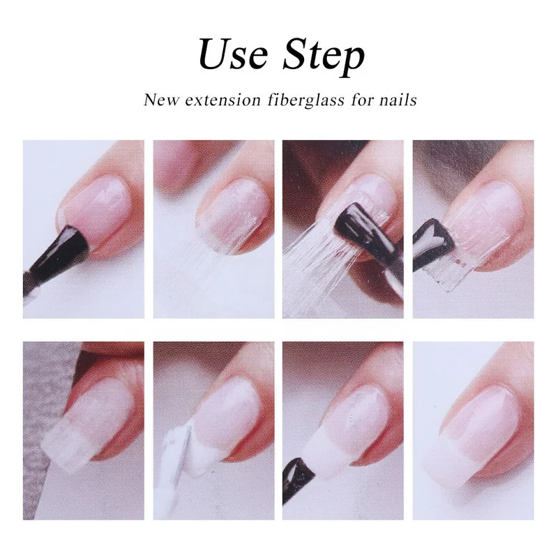 Fiberglas 10 Stück x 5,5 cm NailArt