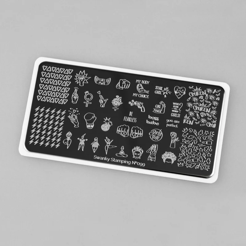 Stamping Platte Schablone Nr. 099 von Swanky