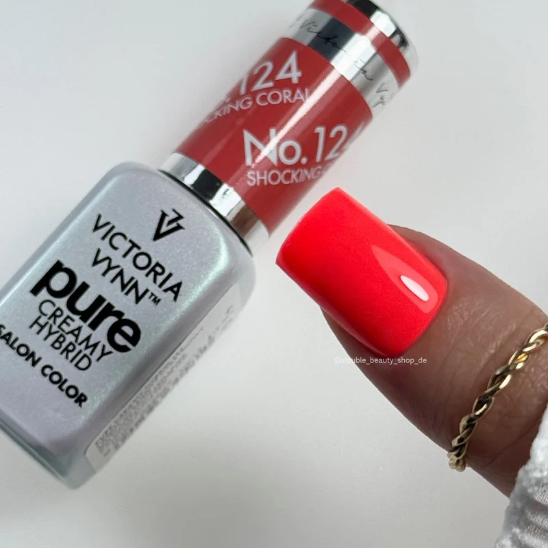 124 Shocking Coral — Gel polish Pure Creamy 8ml VICTORIA VYNN