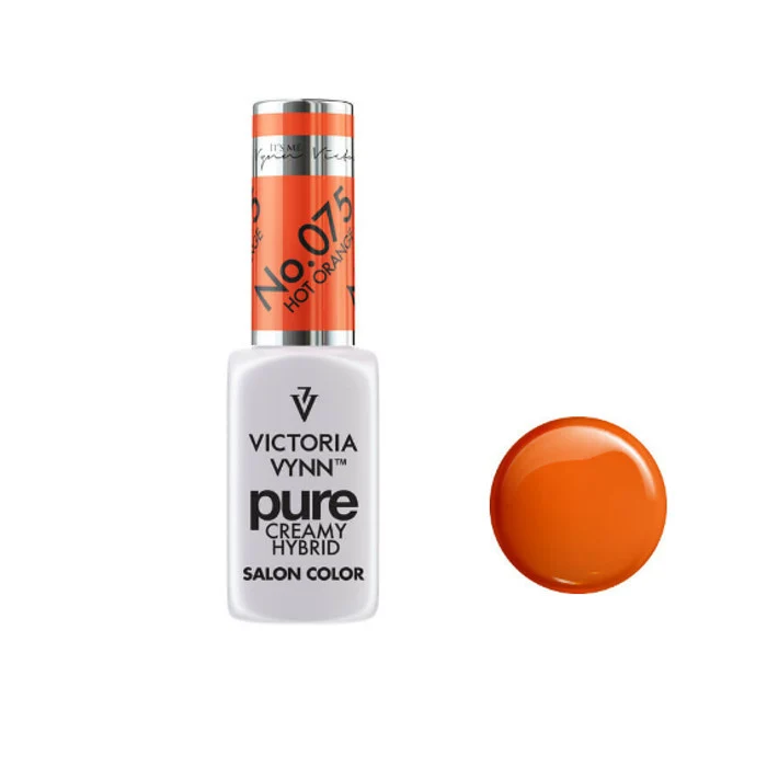 075 Hot Orange — Gel polish Pure Creamy 8ml VICTORIA VYNN