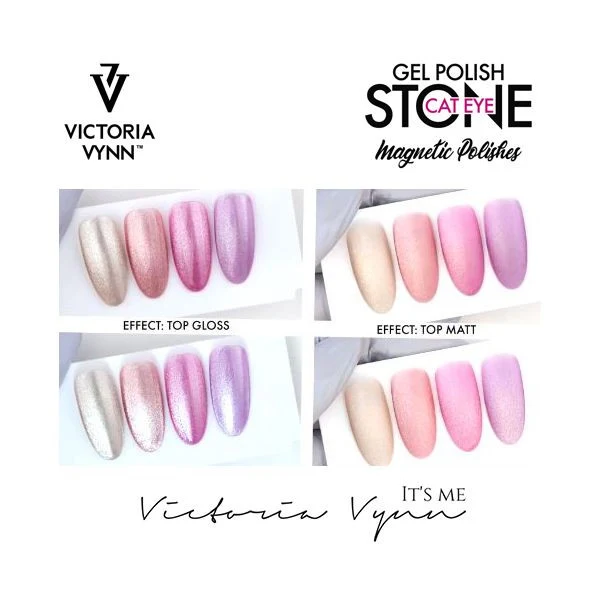 269 Pink Saphire Stone Cat Eye Gel polish 8ml VICTORIA VYNN