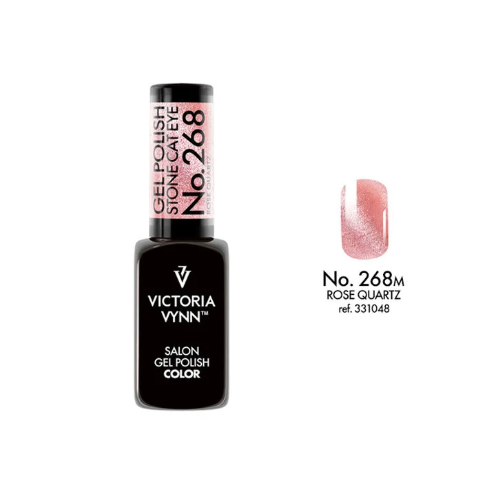 268 Rose Quartz Stone Cat Eye Gel polish 8ml VICTORIA VYNN