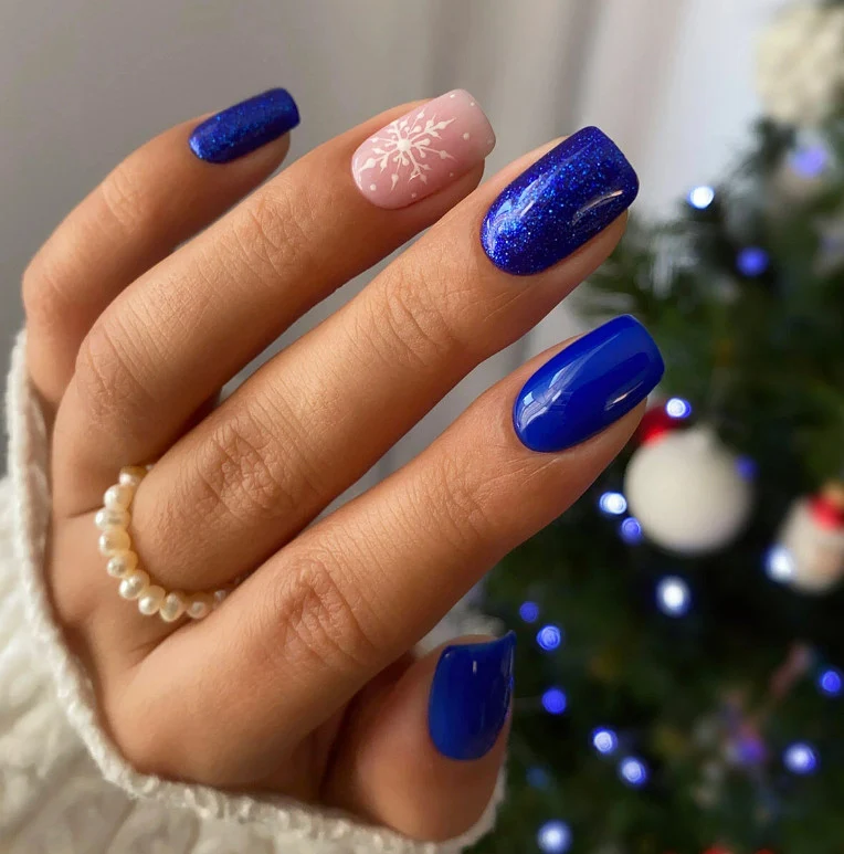 308 FESTIVE BLUE UV Nagellack 7ml Semilac