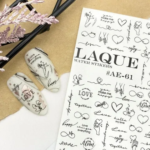 Sticker Design AE61 von LAQUE (Wasserlösliche Aufkleber)