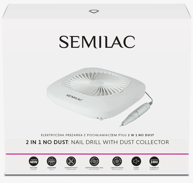NAGELFRÄSER MIT STAUBABSAUGUNG 2IN1 NO DUST SEMILAC