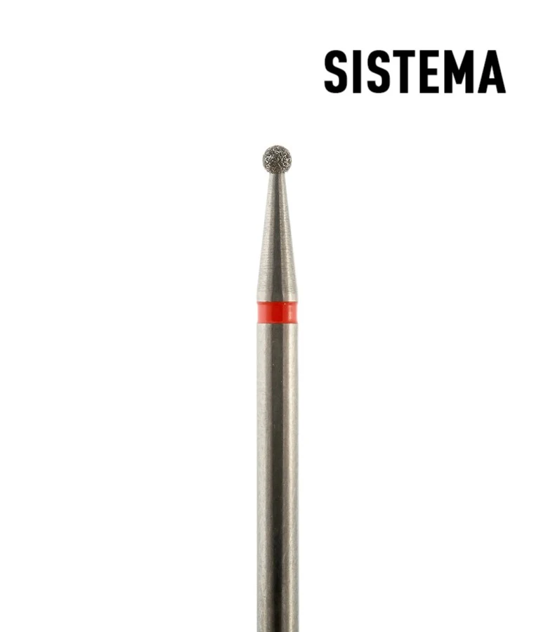 Kugel 1,2 mm bis 5,00 mm rot Fräseraufsatz SISTEMA