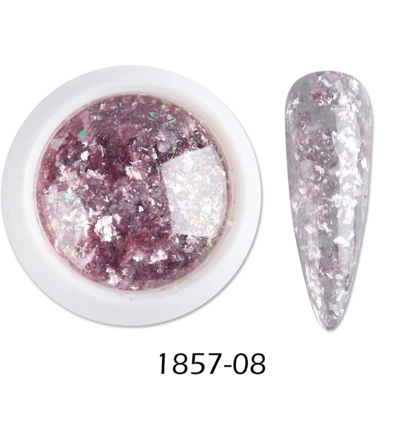 Glitter Flocken opal in verschiedenen Farben