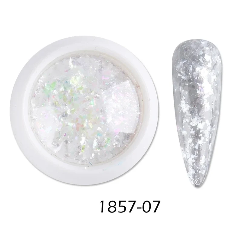 Glitter Flocken opal in verschiedenen Farben