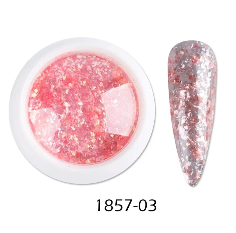 Glitter Flocken opal in verschiedenen Farben