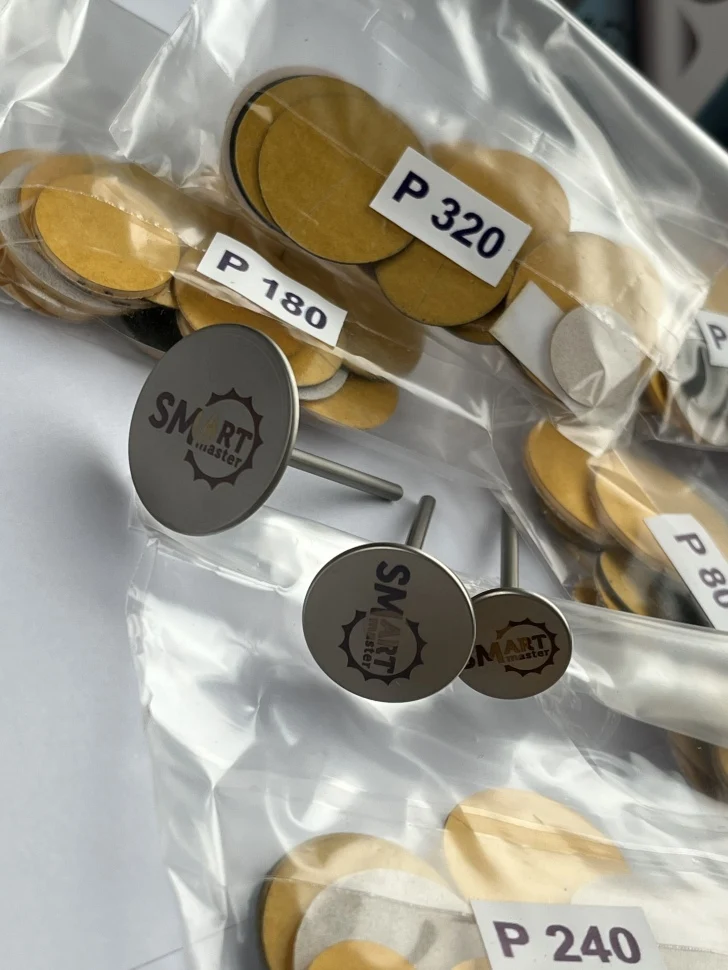 DISK-Set von SMART Größe S, M und L + zu jeder Größe und jedem Gritt je 5 Feilblätter