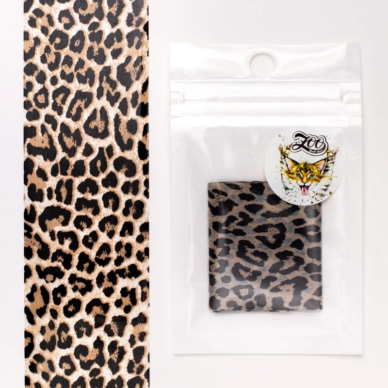 Transfer Folie 'Leopard' in verschiedenen Farben von ZOO Nail
