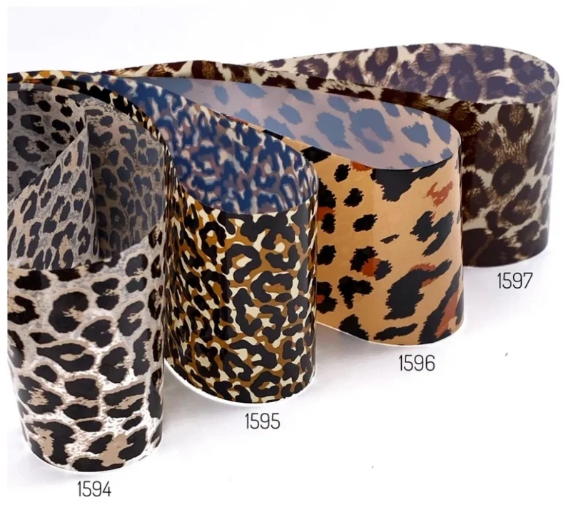 Transfer Folie 'Leopard' in verschiedenen Farben von ZOO Nail