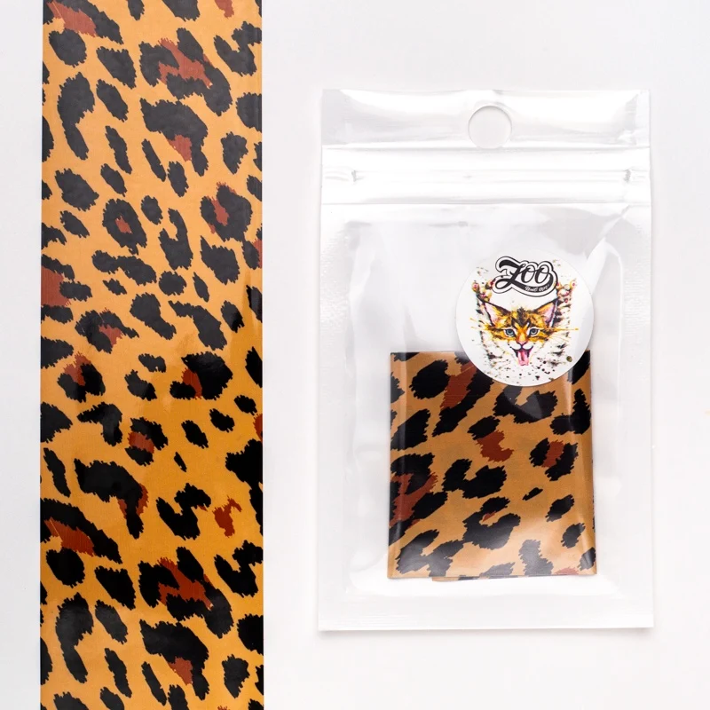 Transfer Folie 'Leopard' in verschiedenen Farben von ZOO Nail