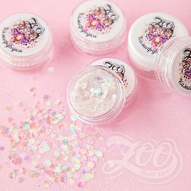 Nailart Pailletten 'KAMUFUBI' von ZOO Nail