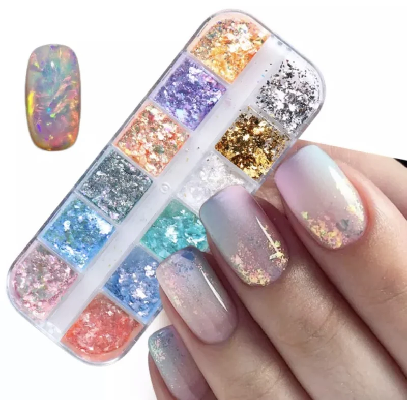 Nailart Holo Mix Set in 12 Farben