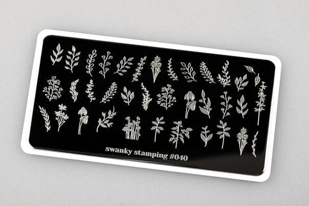 Stamping Platte Schablone Nr. 040 von Swanky