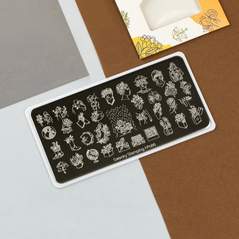 Stamping Platte Schablone Nr. 086 von Swanky
