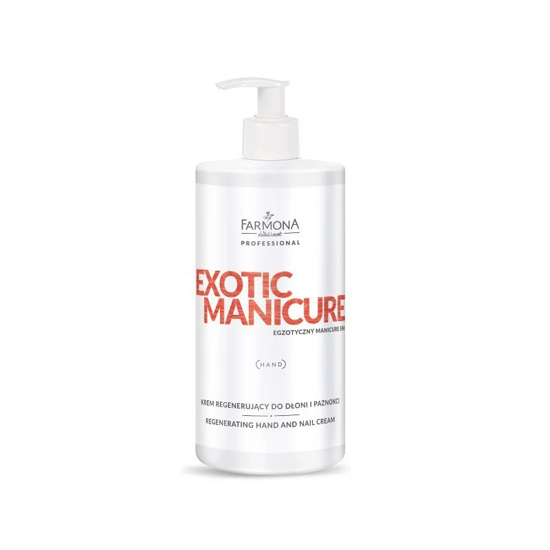 Regenerierende Hand- und Nagelcreme für trockene und raue Haut 500ml EXOTIC MANICURE SPA FARMONA