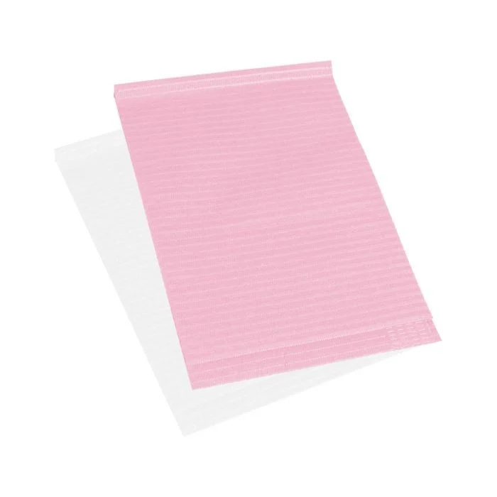 Nasstechnik-Servietten/ Hygienie Unterlagen 50 Stk. 3-lag. PE-Schicht Rosa