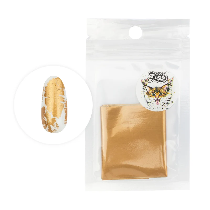 GOLD MATT - Nailart Folie ZooNail