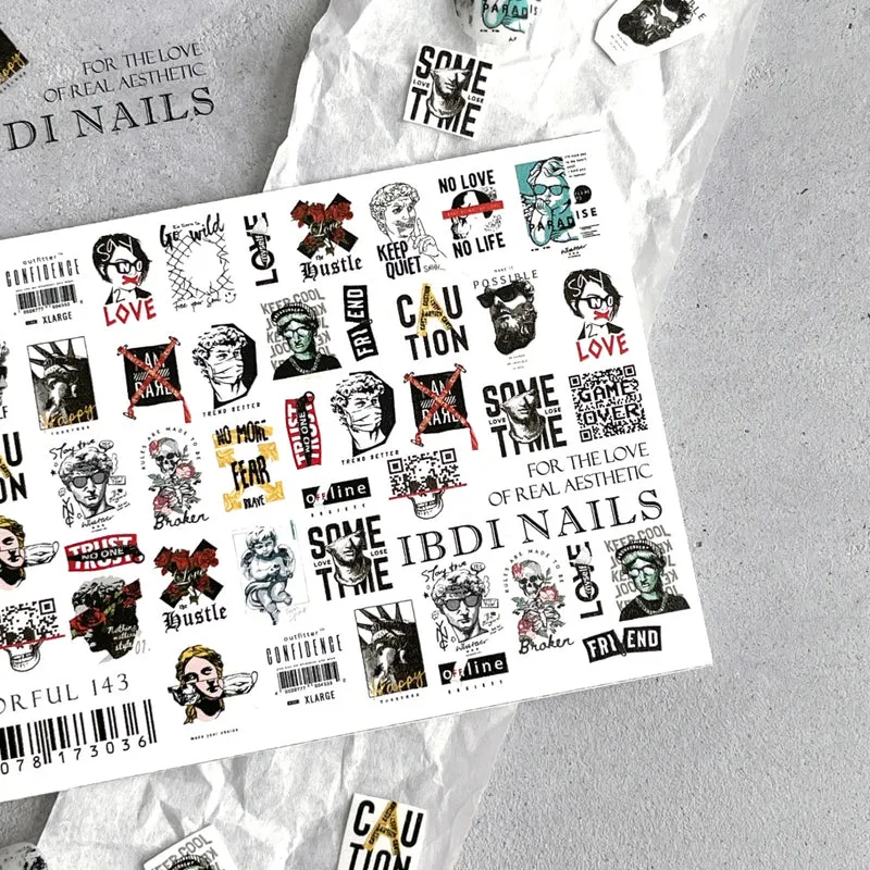 Sticker COLORFUL Nr.143 von IBDI Nails