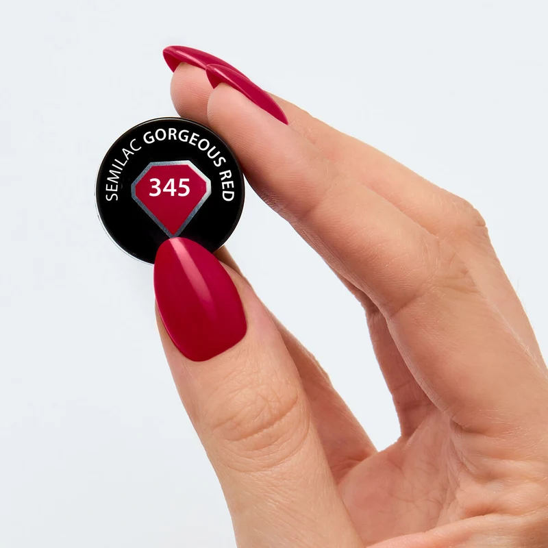 UV Nagellack Semilac 345 Gorgeous Red