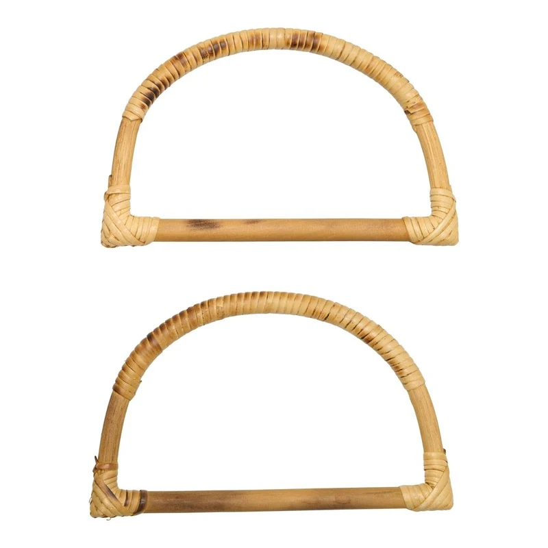 Taschengriffe aus Bambus - D-Form